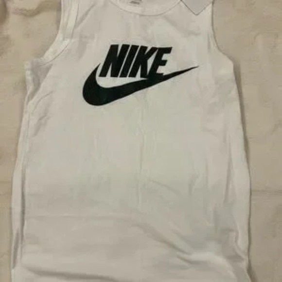 Nike Classic White with Black Logo Tank Top - Picture 3 of 7